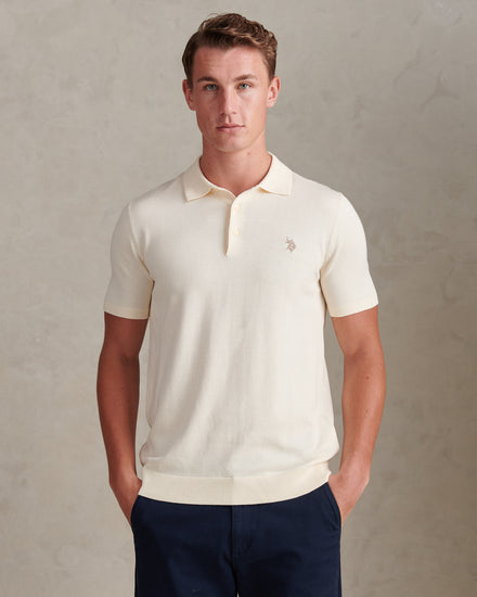 Mens Combed Cotton Polo Shirt Whisper White