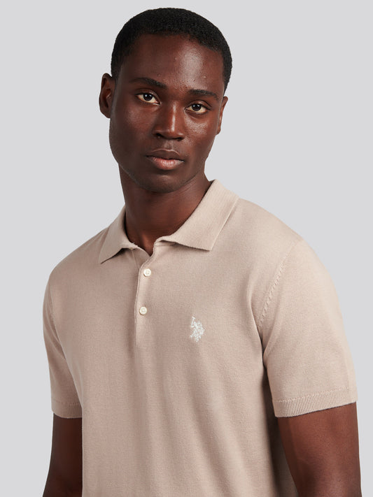 Mens Combed Cotton Polo Shirt in Atmosphere