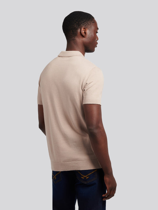 Mens Combed Cotton Polo Shirt in Atmosphere