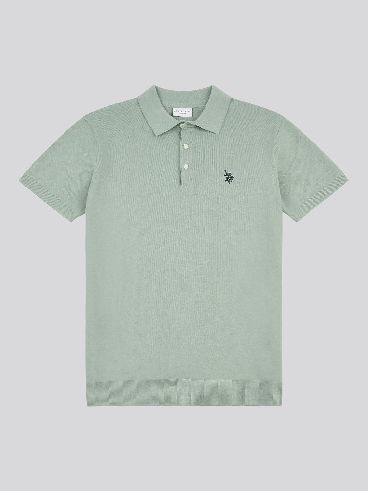 Mens Combed Cotton Polo Shirt in Iceberg Green