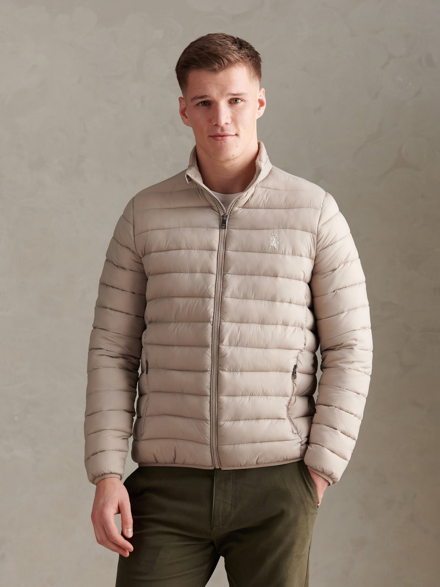 Mens Lightweight Bound Quilted Jacket in Atmosphere