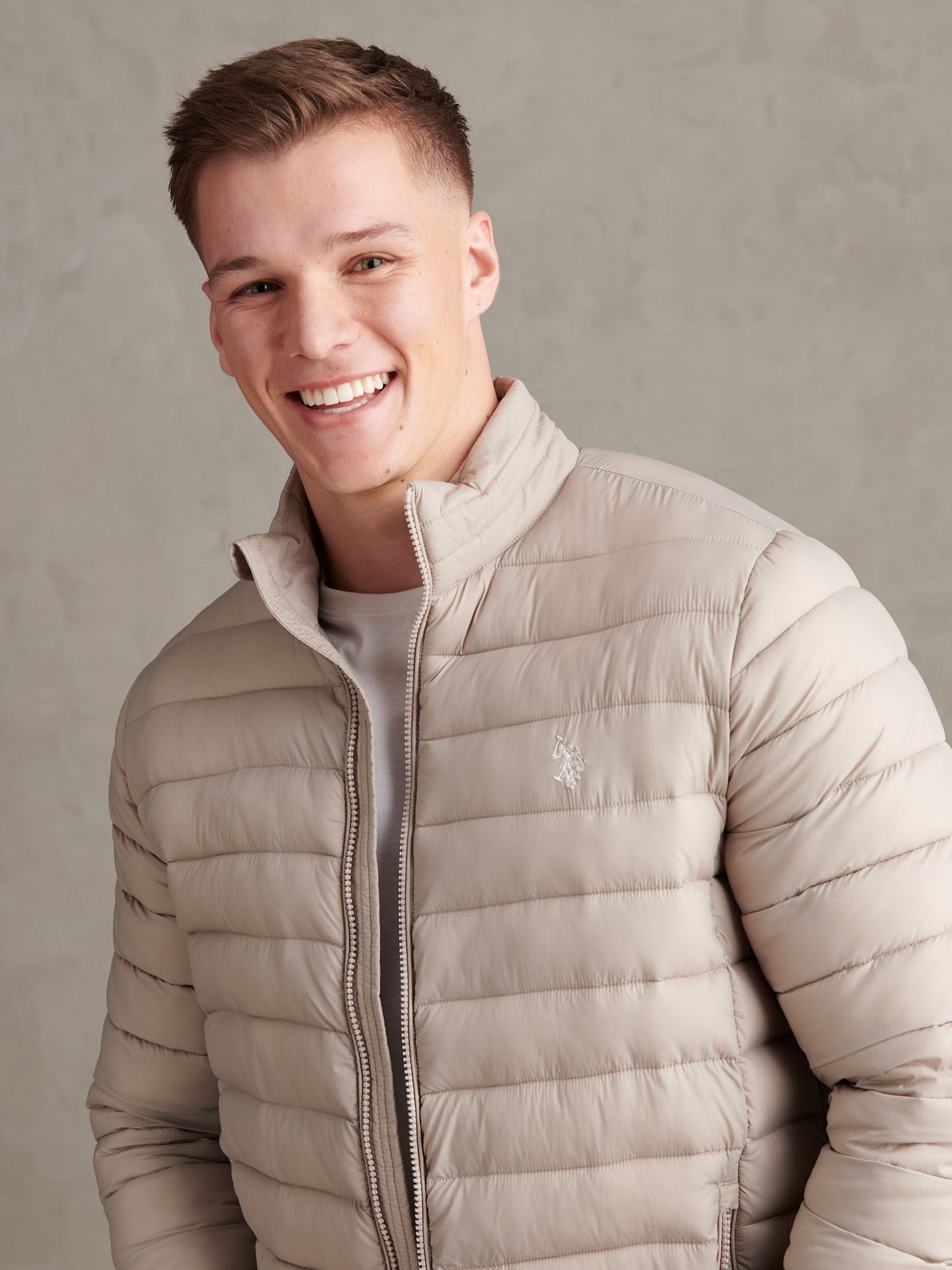 Mens Lightweight Bound Quilted Jacket in Atmosphere