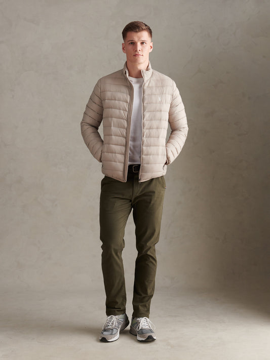 Mens Lightweight Bound Quilted Jacket in Atmosphere