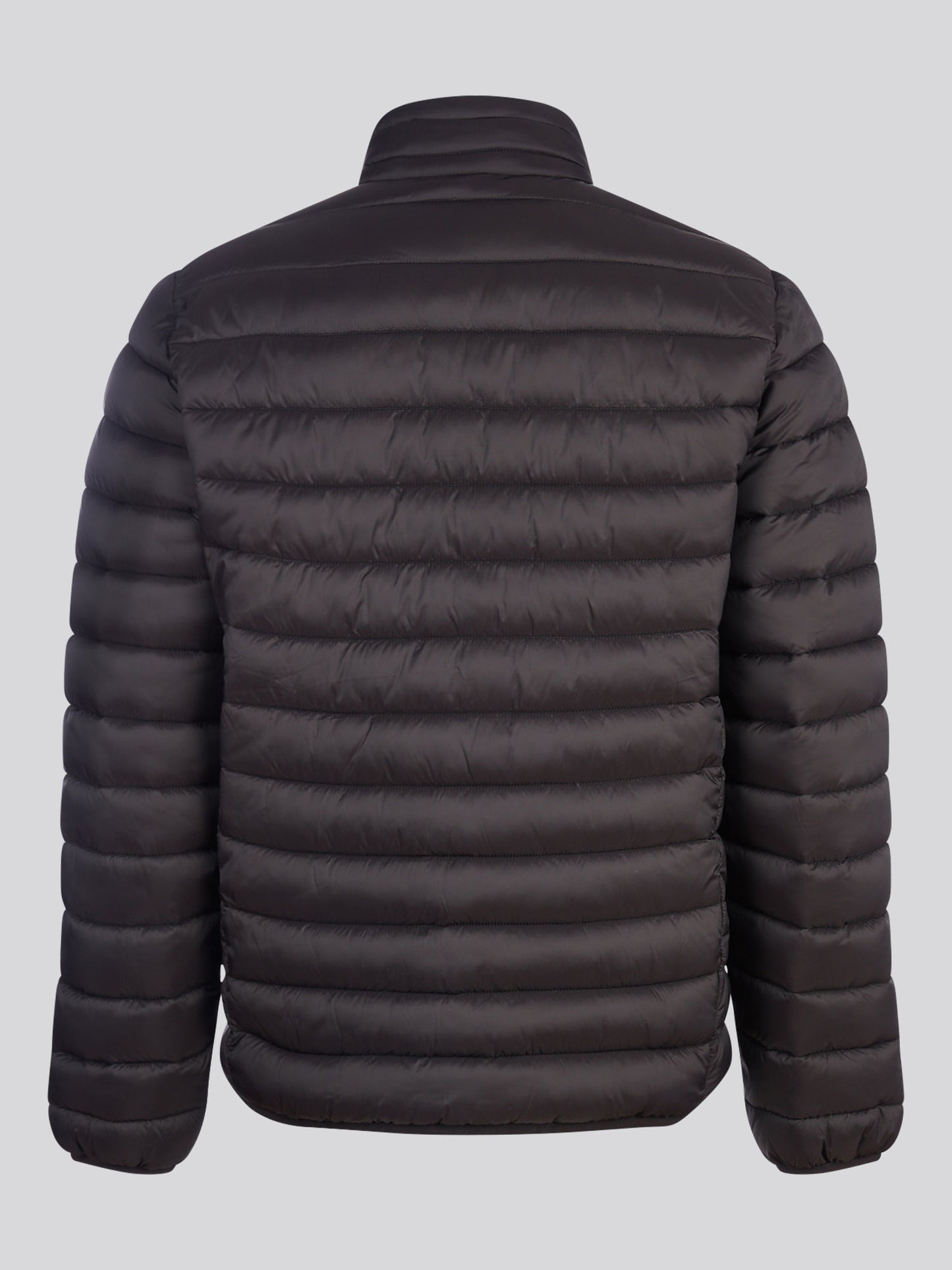 Mens Lightweight Bound Quilted Jacket in Black Bright White DHM