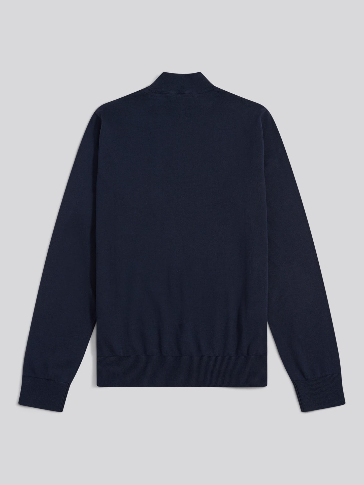 Cotton 1/4 Zip Neck Dark Sapphire Navy / Haute Red DHM