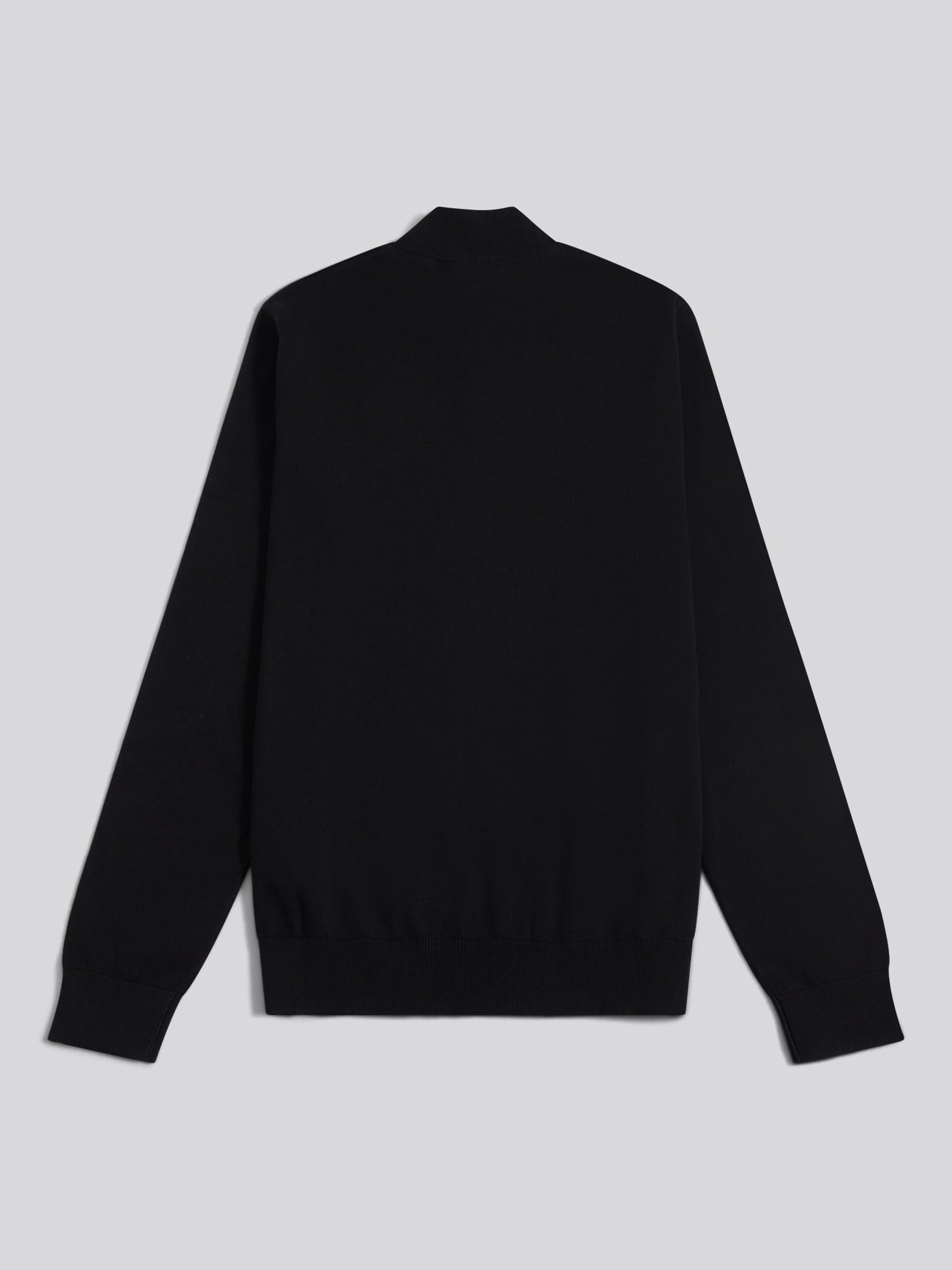 Cotton 1/4 Zip Neck Black Bright White DHM