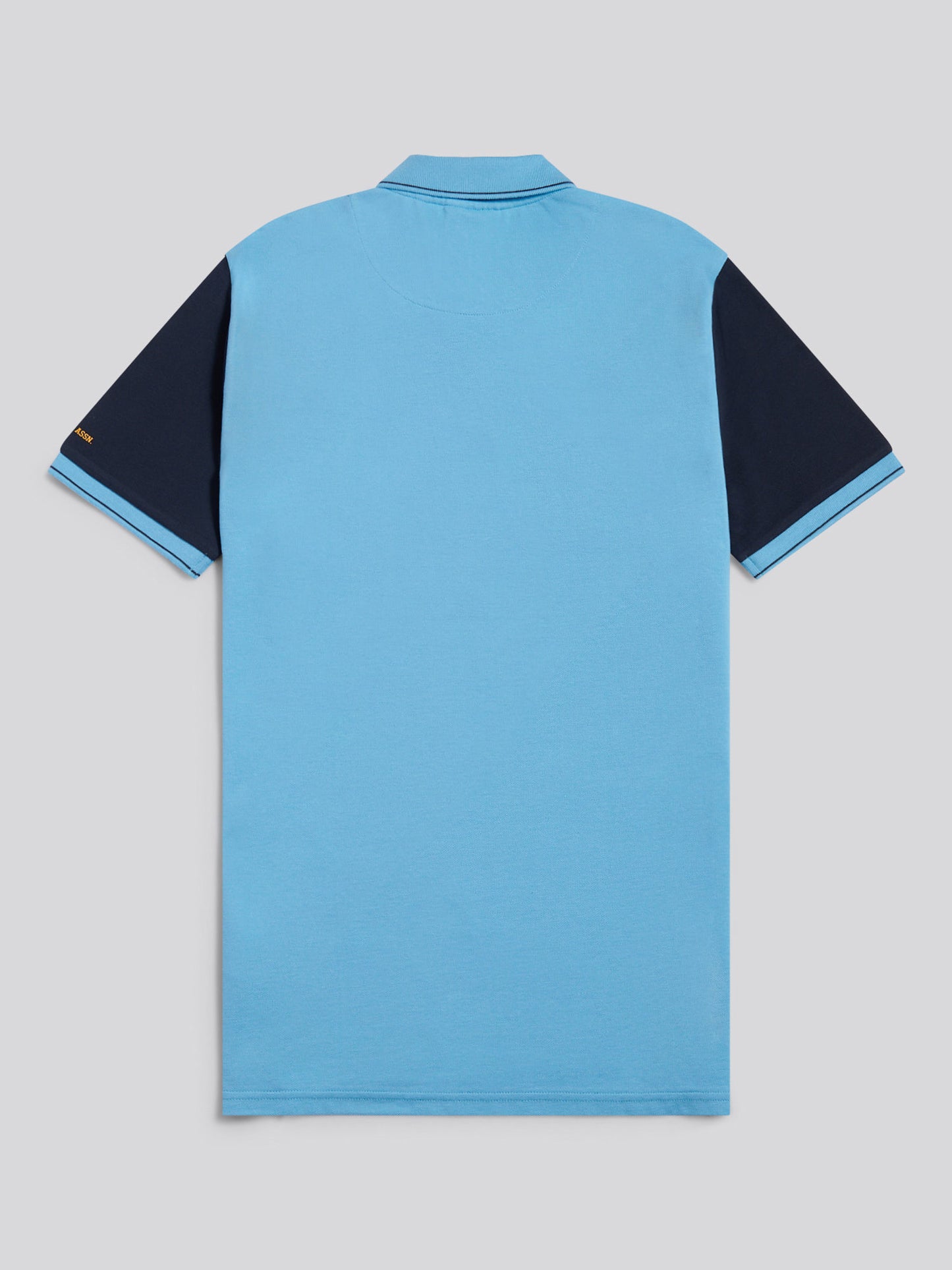 Mens Sash Pique Polo Shirt in Heritage Blue