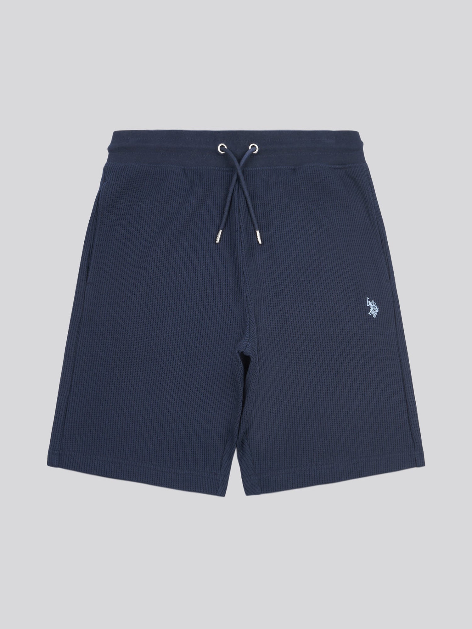 Mens Waffle Texture Short in Dark Sapphire Navy / Moonlight Blue DHM