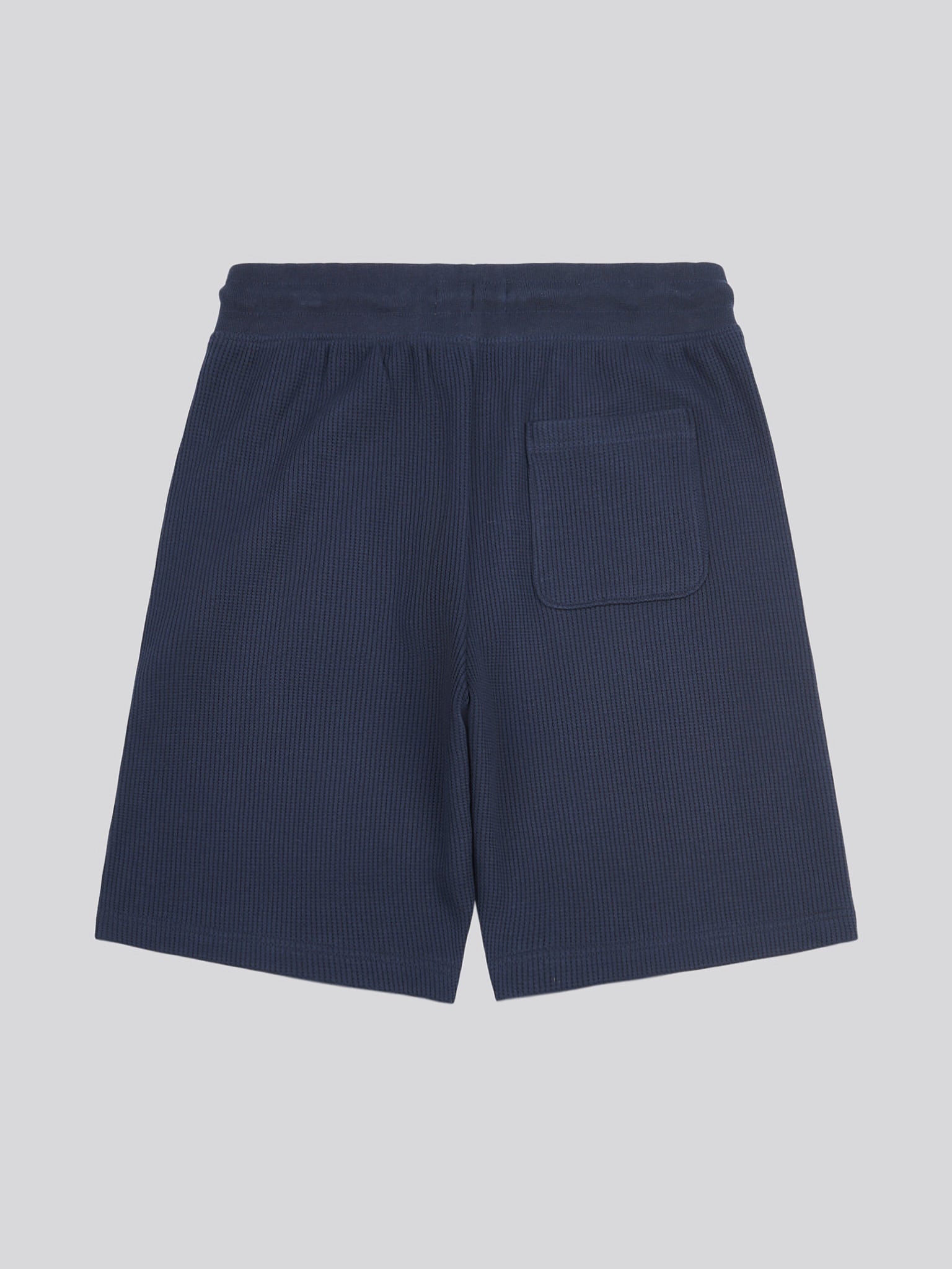 Mens Waffle Texture Short in Dark Sapphire Navy / Moonlight Blue DHM