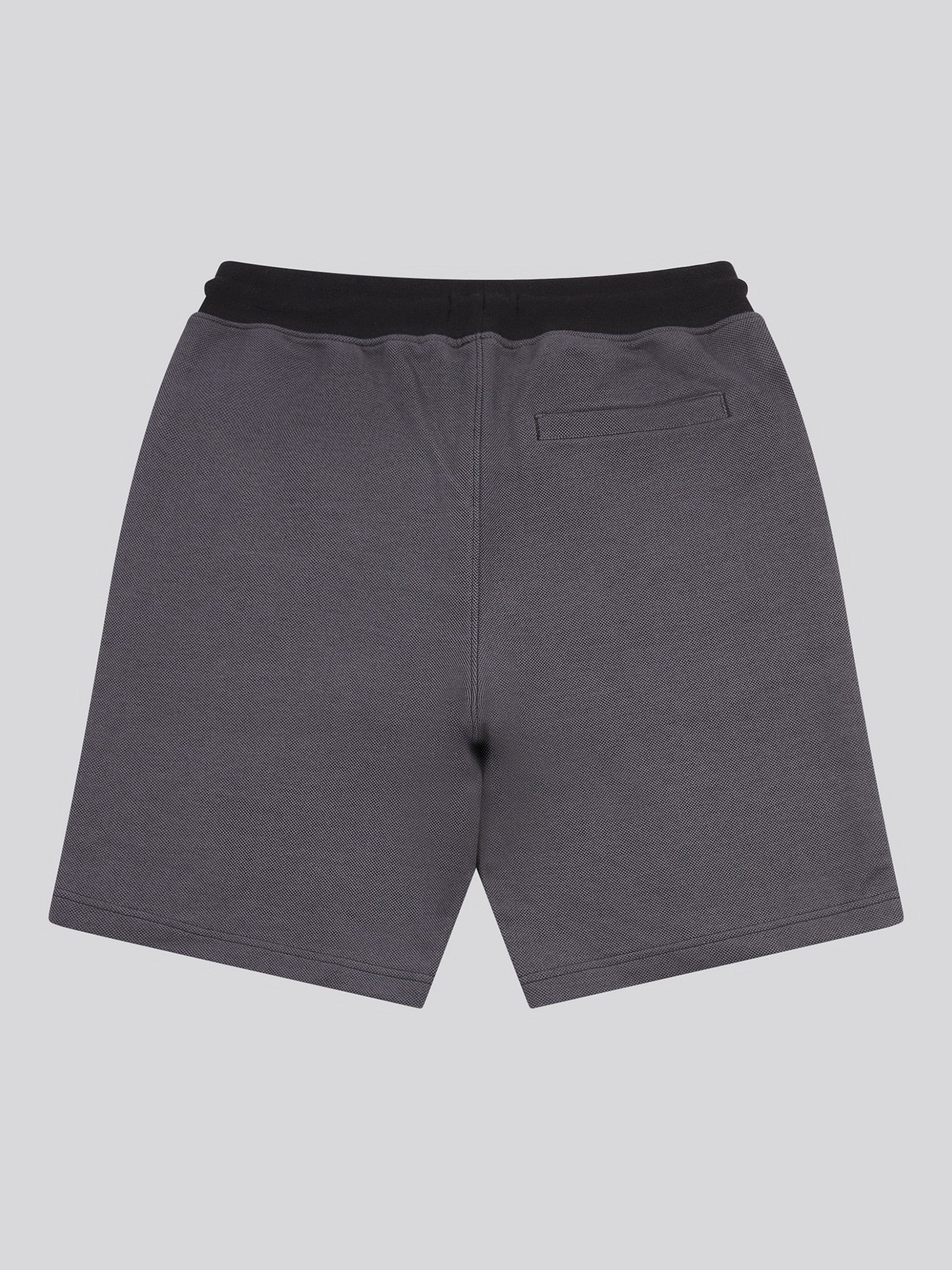 Mens Smart Two Tone Pleat Short in Black
