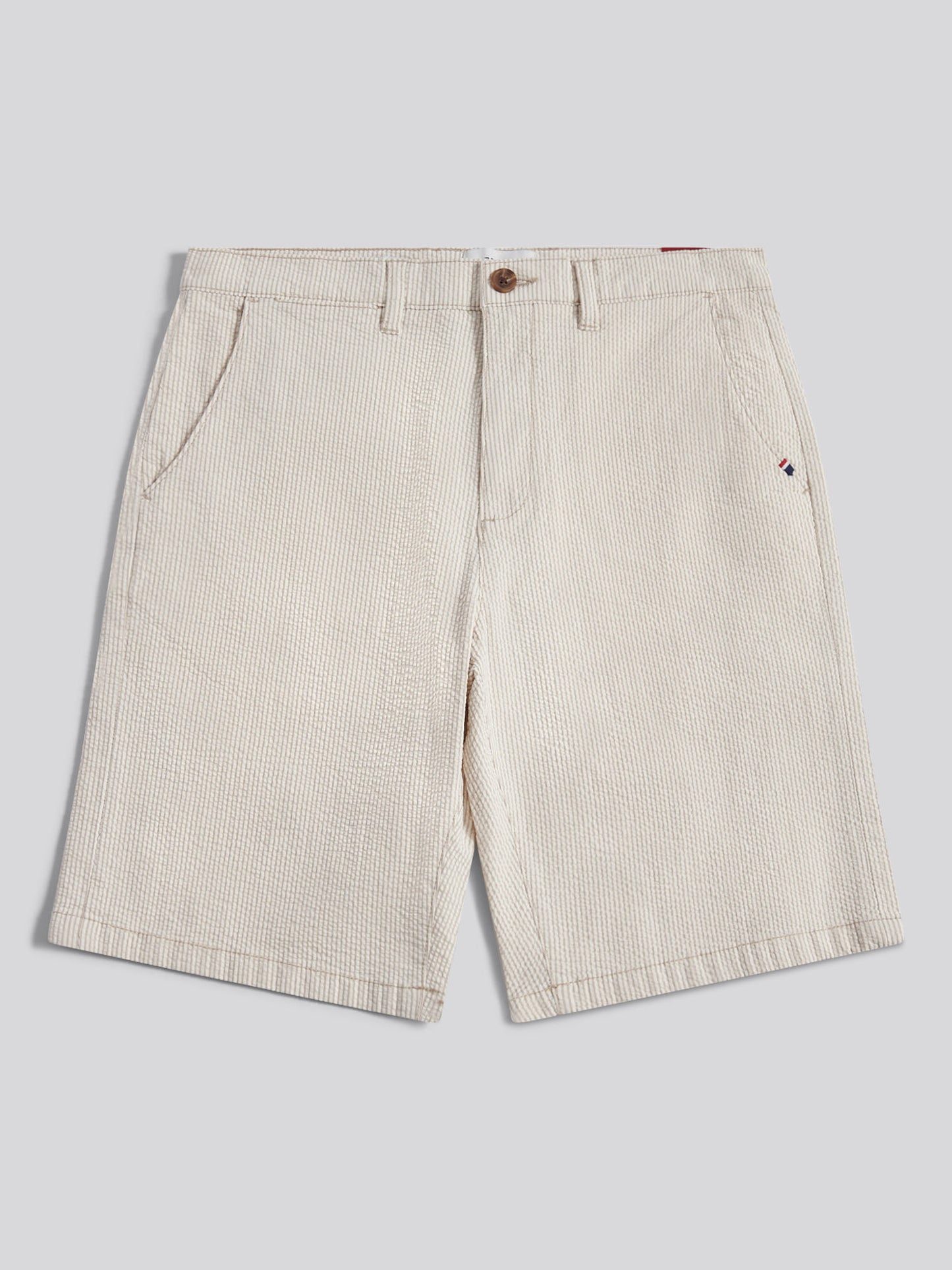 Mens Seersucker Chino Short in Atmosphere
