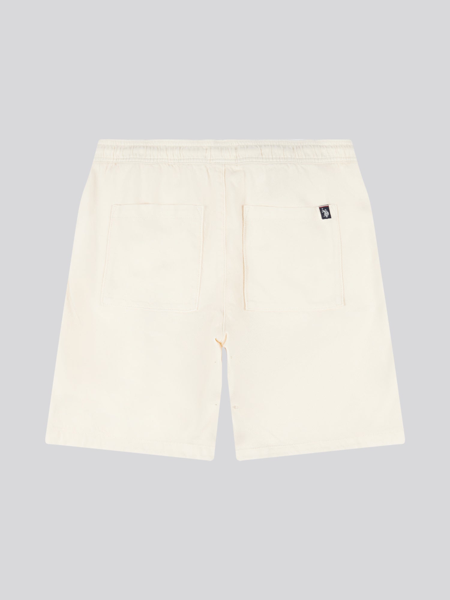 Mens Cotton Twill Drawstring Short in Whisper White