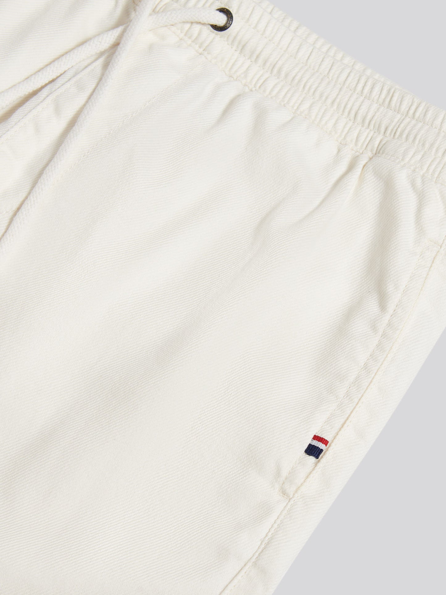 Mens Cotton Twill Drawstring Short in Whisper White