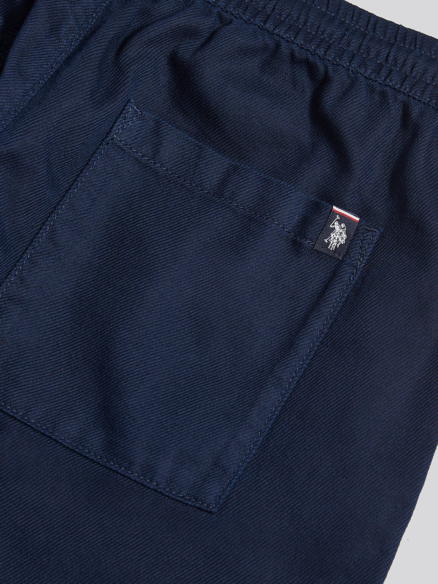 Mens Cotton Twill Drawstring Short in Dark Sapphire Navy