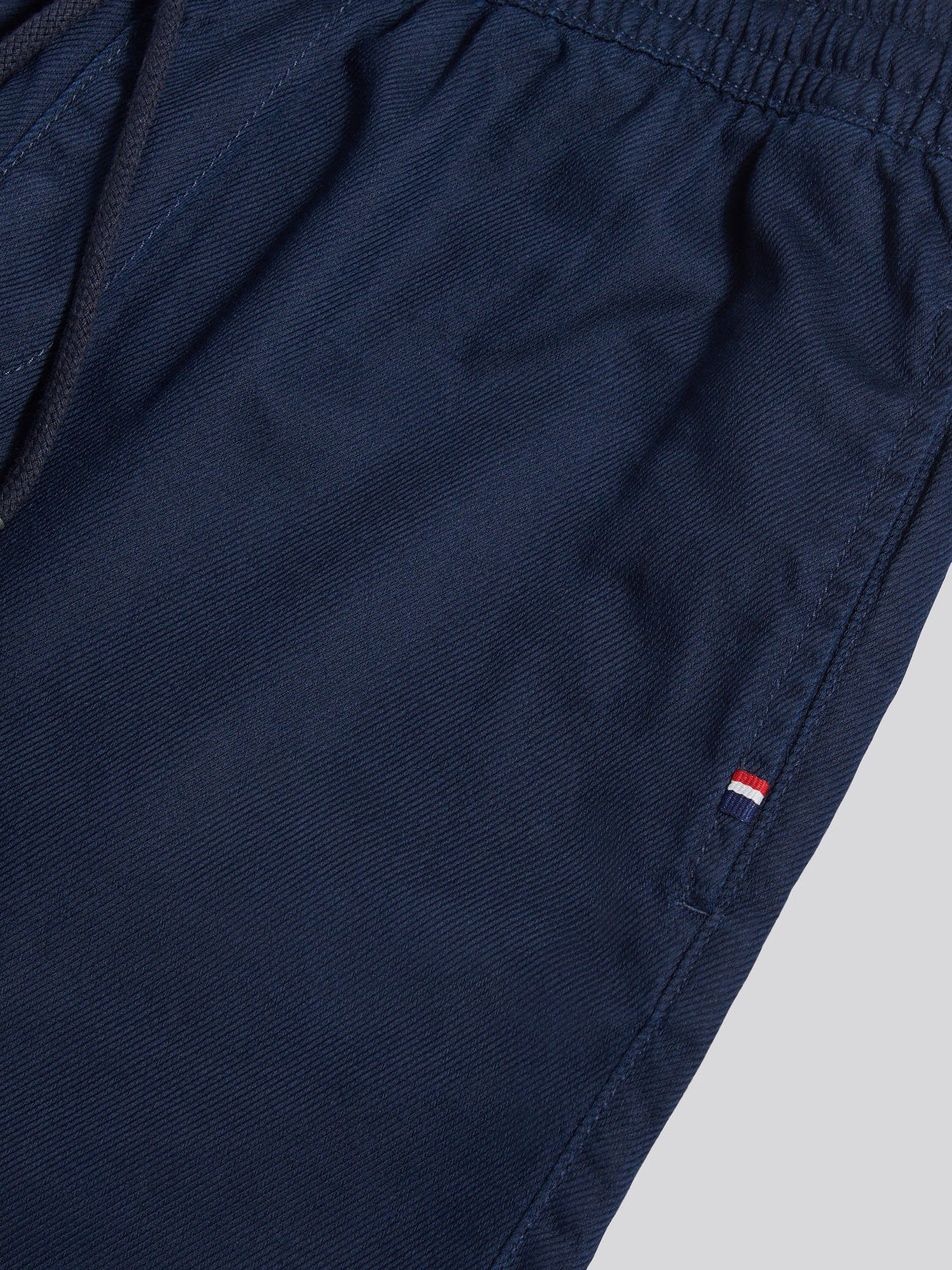 Mens Cotton Twill Drawstring Short in Dark Sapphire Navy