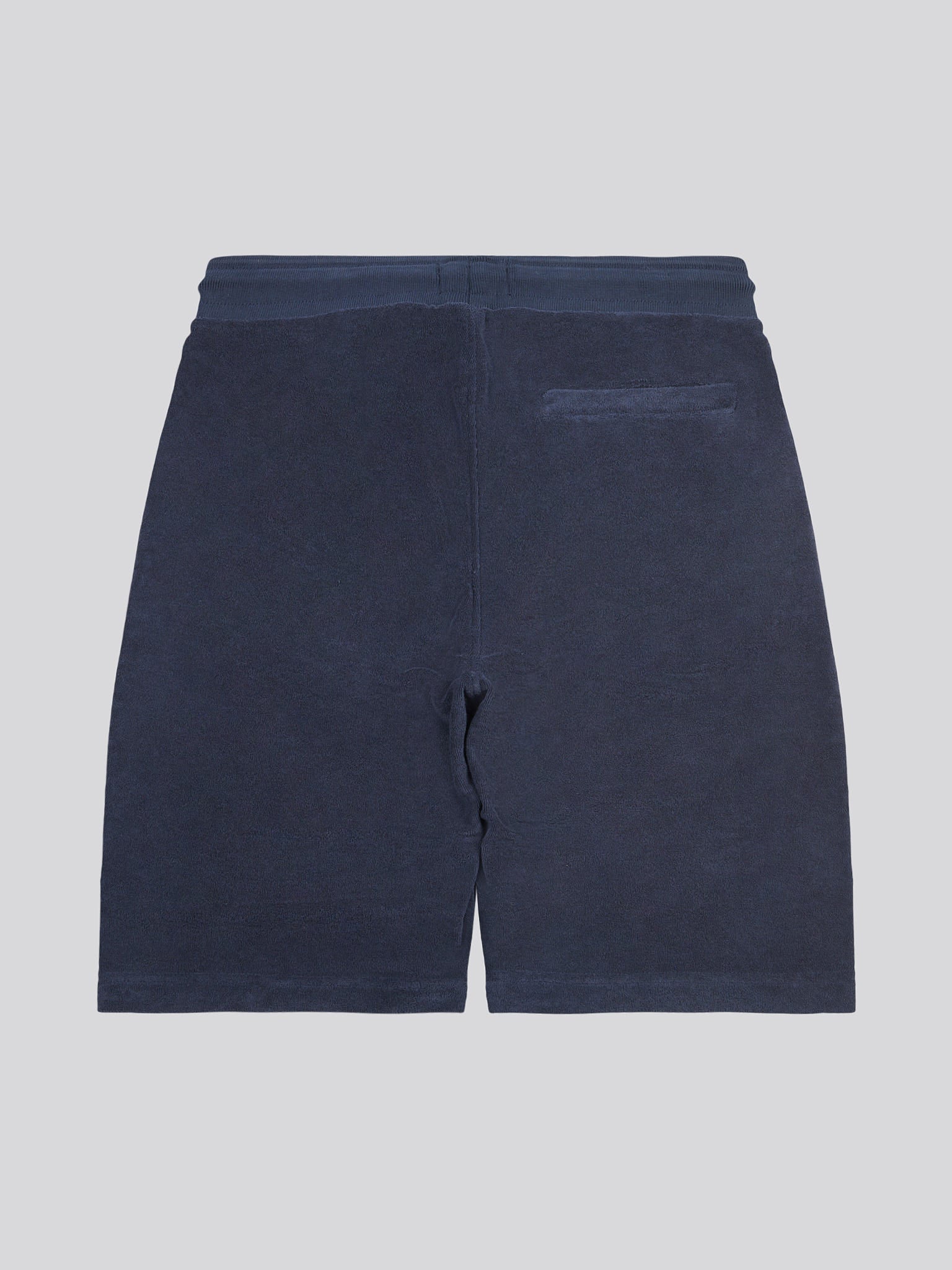 Mens Terry Drawstring Short in Dark Sapphire Navy