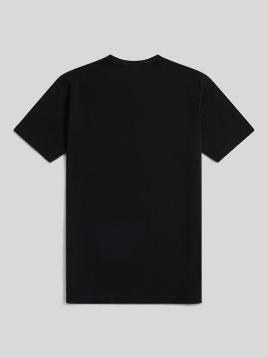 Mens Double Horsemen Graphic T-Shirt in Black