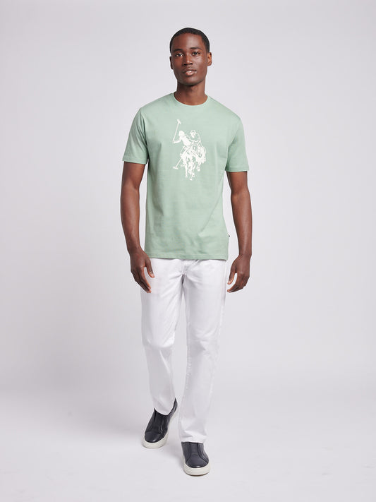 Mens Double Horsemen Graphic T-Shirt in Green Bay