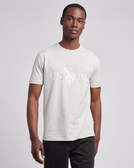Mens USPA Print Graphic T-Shirt in Northern Droplet