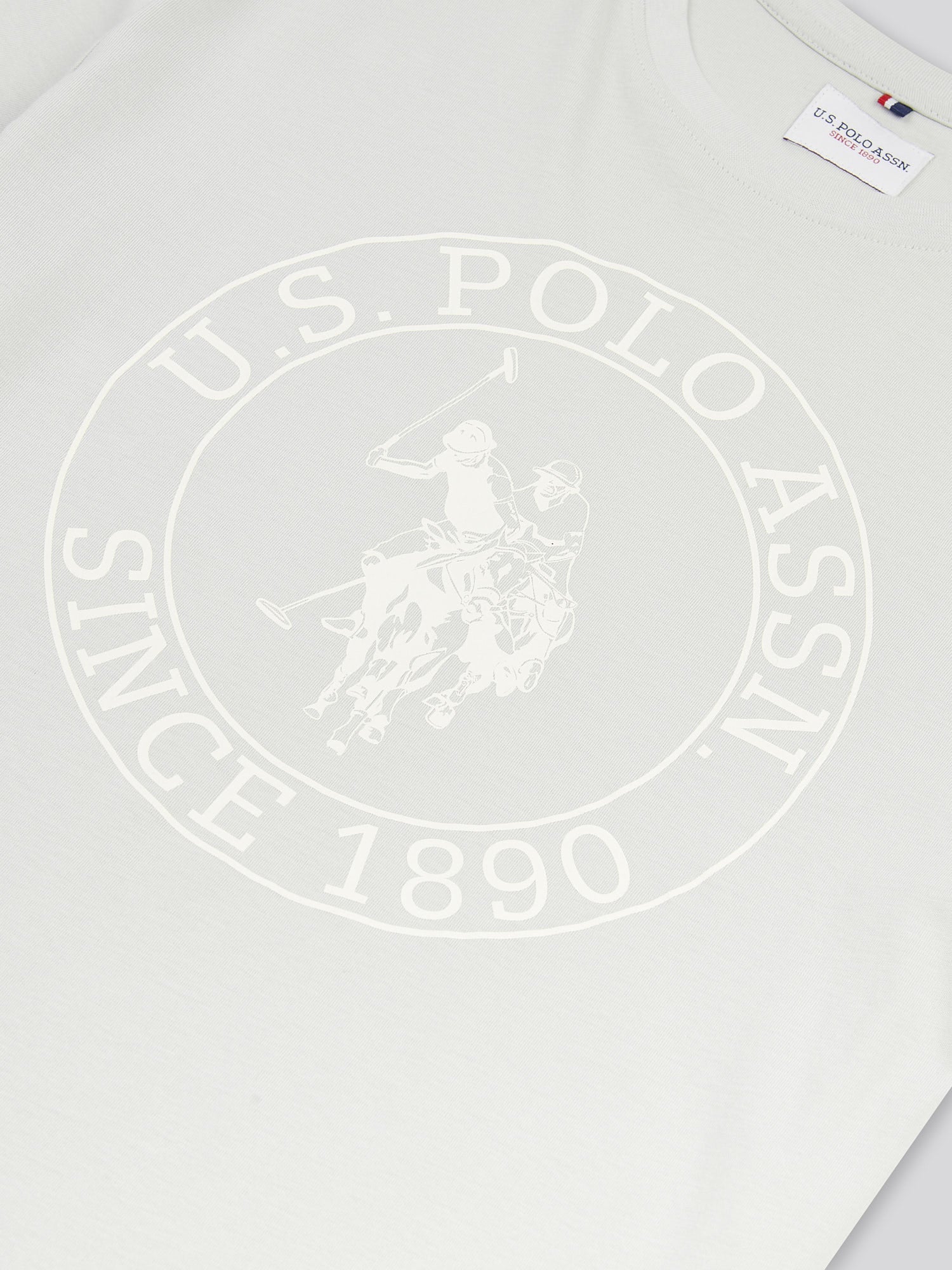 Mens USPA Circle Print T-Shirt in Northern Droplet