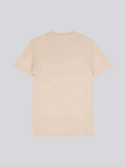 Mens USPA Circle Print T-Shirt in Doeskin