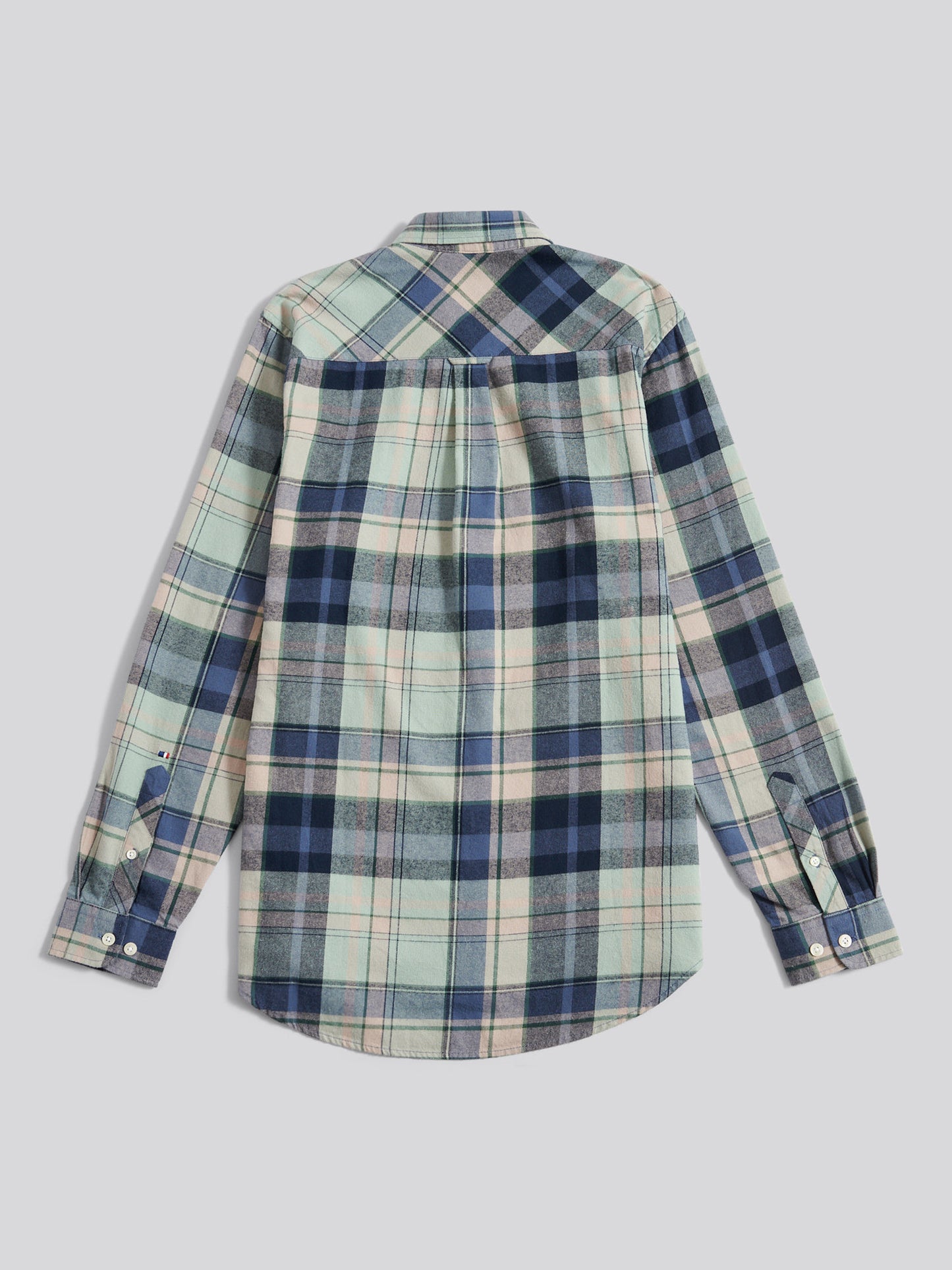 Mens Checked Buttondown Shirt in Vintage Indigo