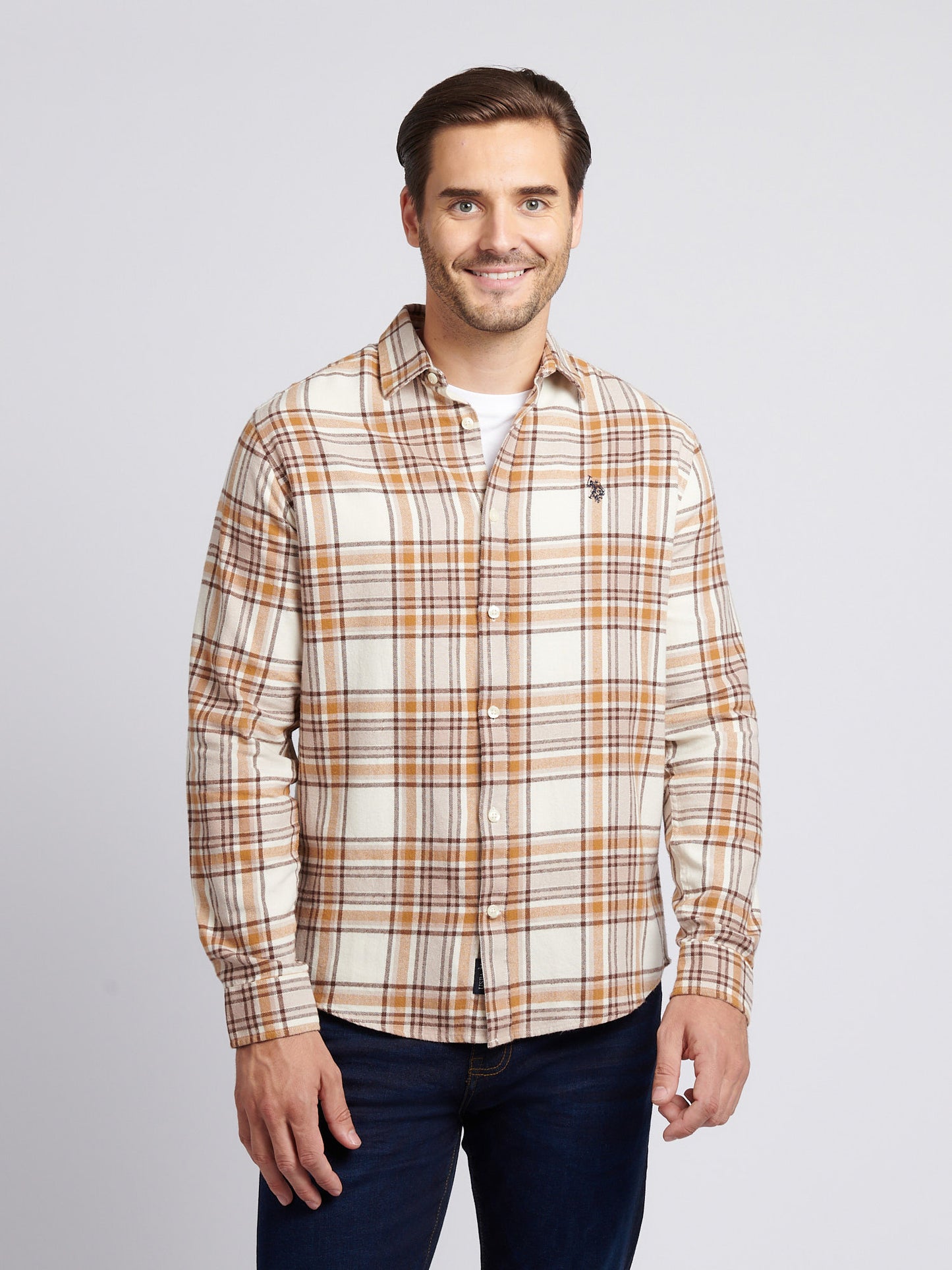 Mens Checked Shirt in Atmosphere