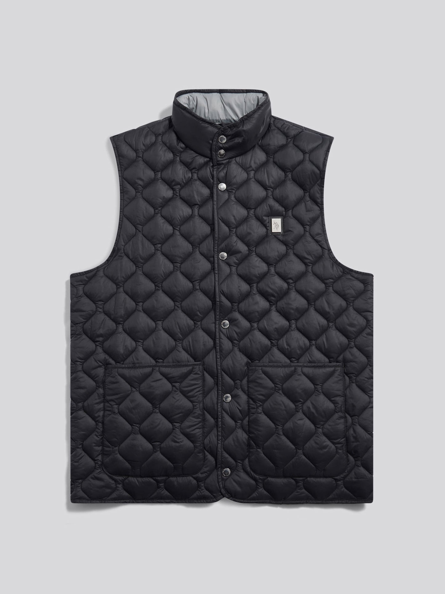 Mens Onion Quilt Lightweight Gilet in Black
