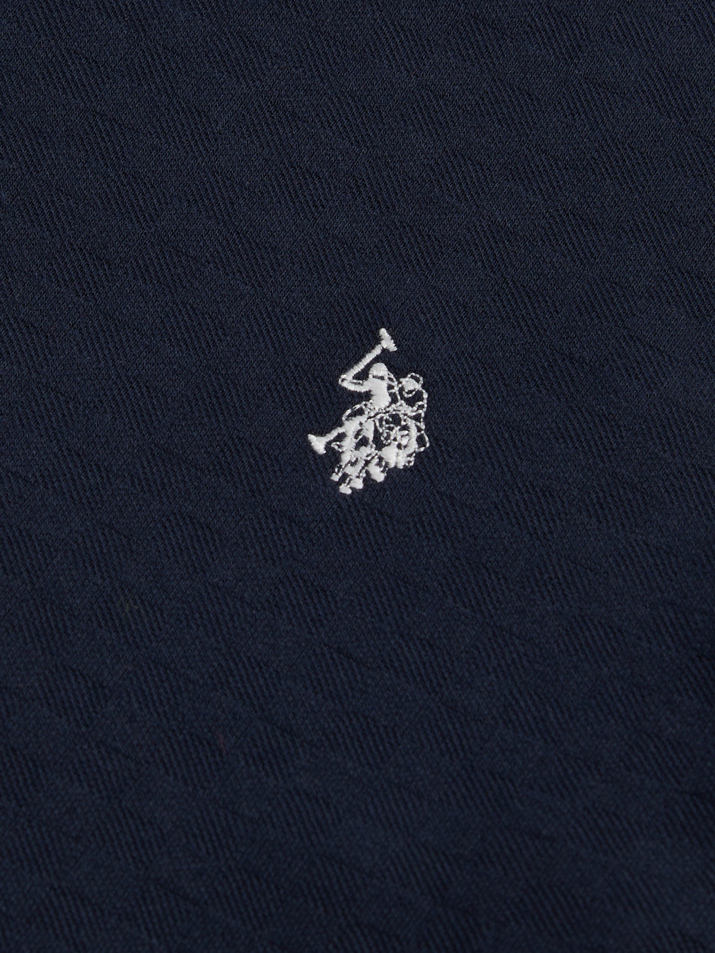 Mens Tipped Pique T-Shirt in Dark Sapphire Navy