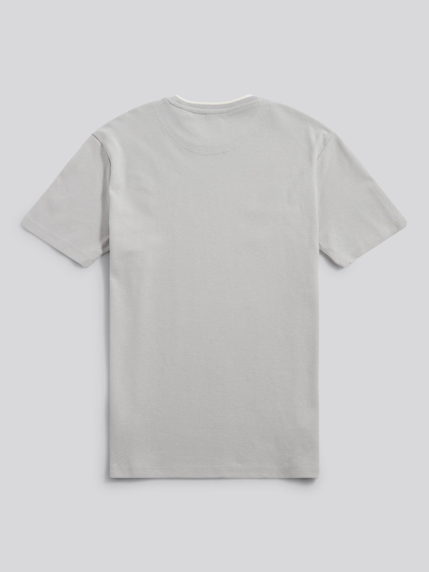 Mens Knit Texture Jersey T-Shirt in High Rise