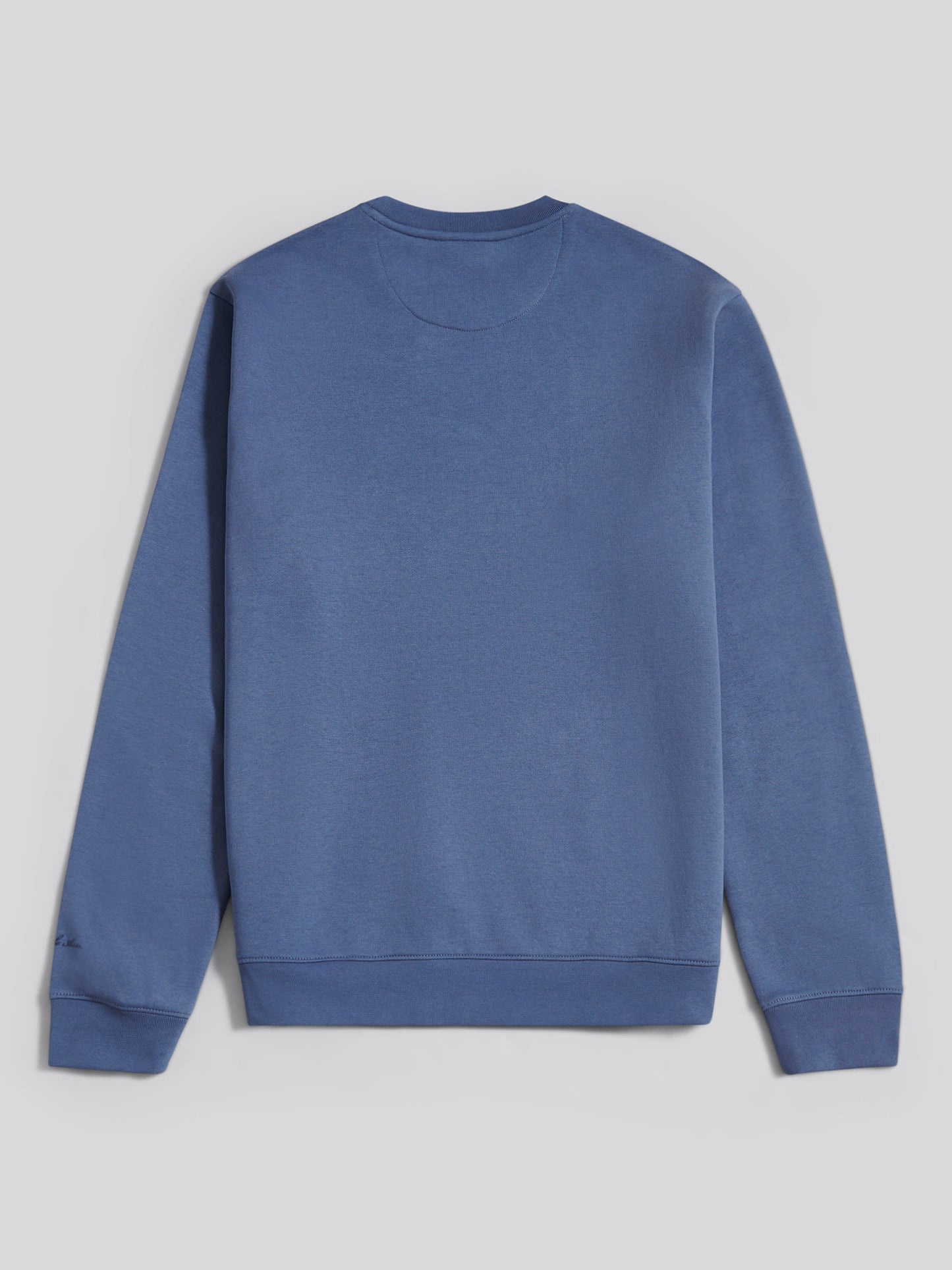 Mens Tonal Double Horsemen Print Crew in Vintage Indigo