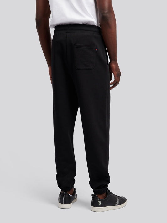 Mens Smart Interlock Jogger in Black Bright White DHM
