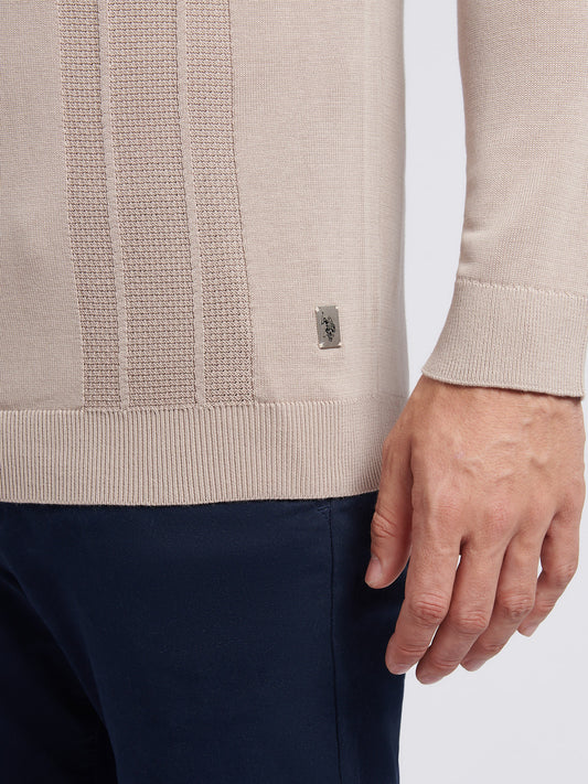 Mens Signature Smart Texture Polo Shirt in Atmosphere