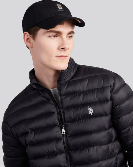 Mens Herringbone Cap in Black