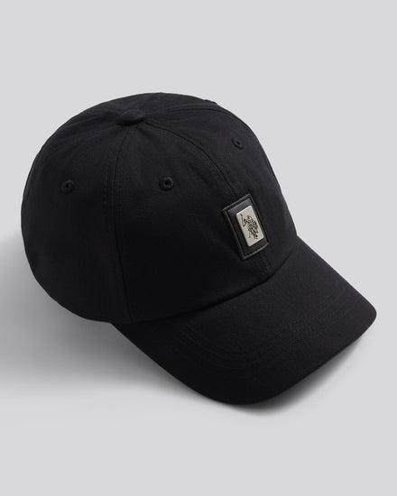 Mens Herringbone Cap in Black