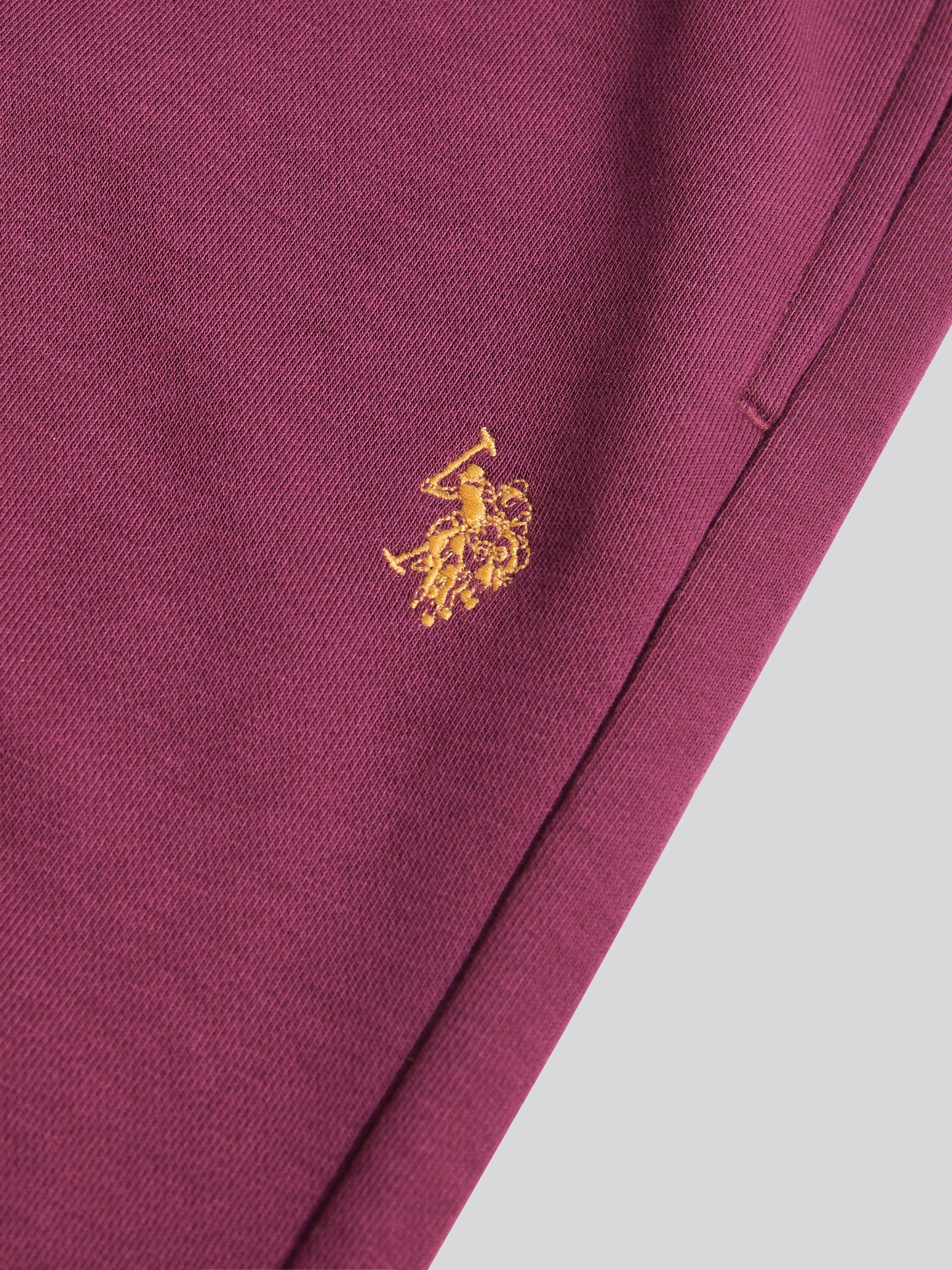 Mens Double Horsemen Loopback Jogger Grape Wine