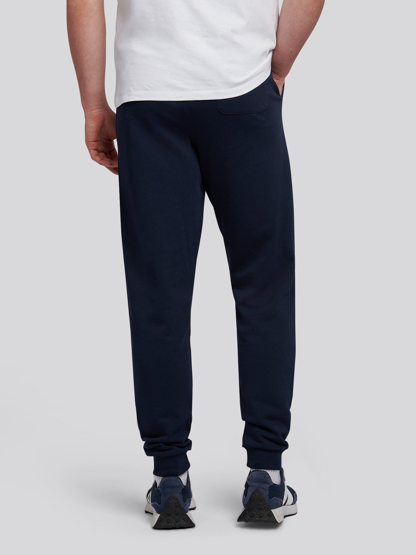 Mens Double Horsemen Loopback Jogger in Dark Sapphire Navy / Haute Red DHM