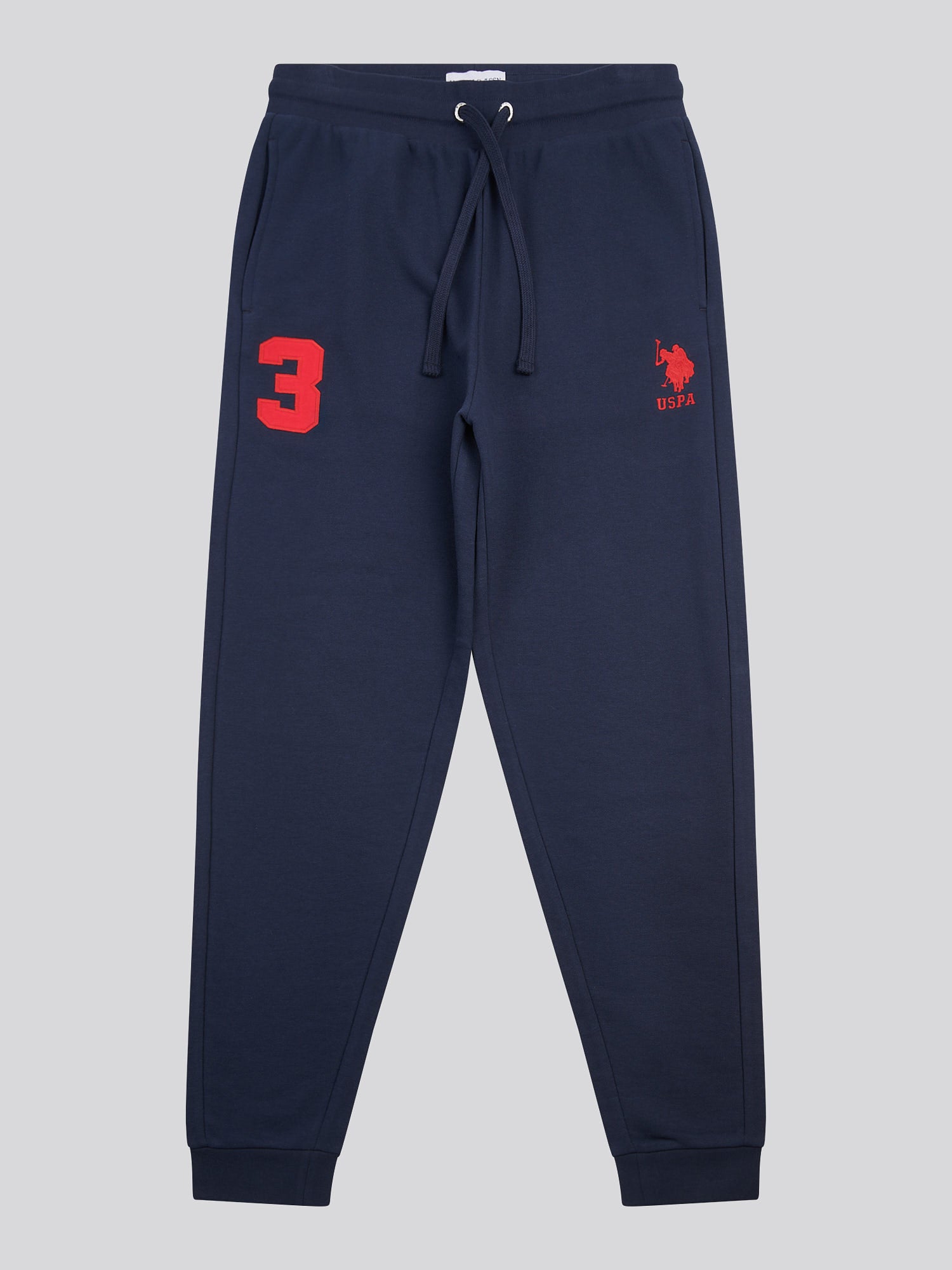 Mens Player 3 Loopback Jogger in Dark Sapphire Navy / Haute Red DHM