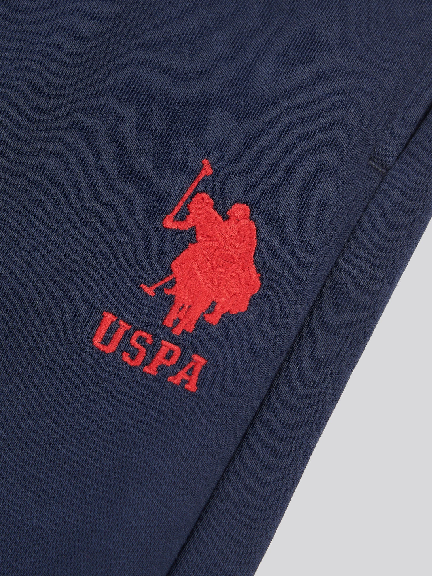 Mens Player 3 Loopback Jogger in Dark Sapphire Navy / Haute Red DHM