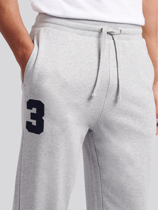 Mens Player 3 Loopback Jogger in Mid Grey Marl