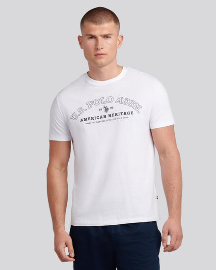 Mens Heritage Graphic T-Shirt in Bright White