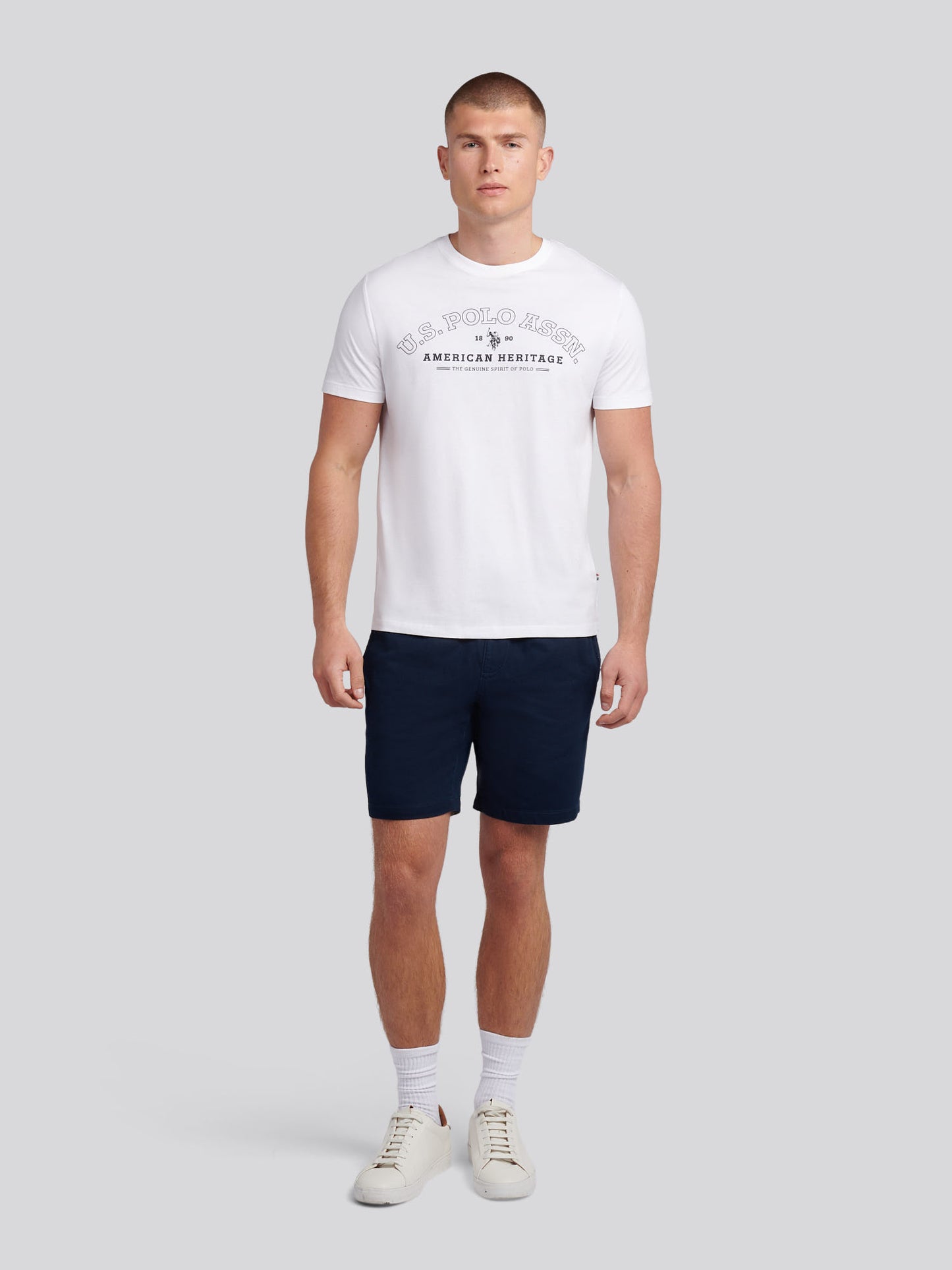 Mens Heritage Graphic T-Shirt in Bright White