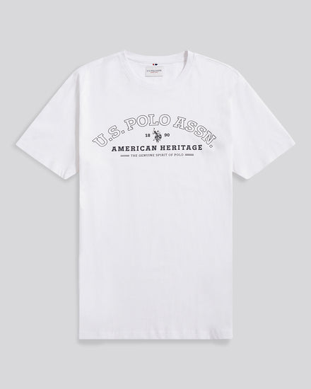 Mens Heritage Graphic T-Shirt in Bright White