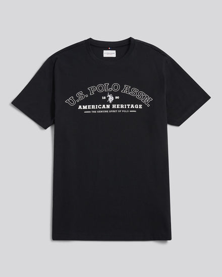Mens Heritage Graphic T-Shirt in Black