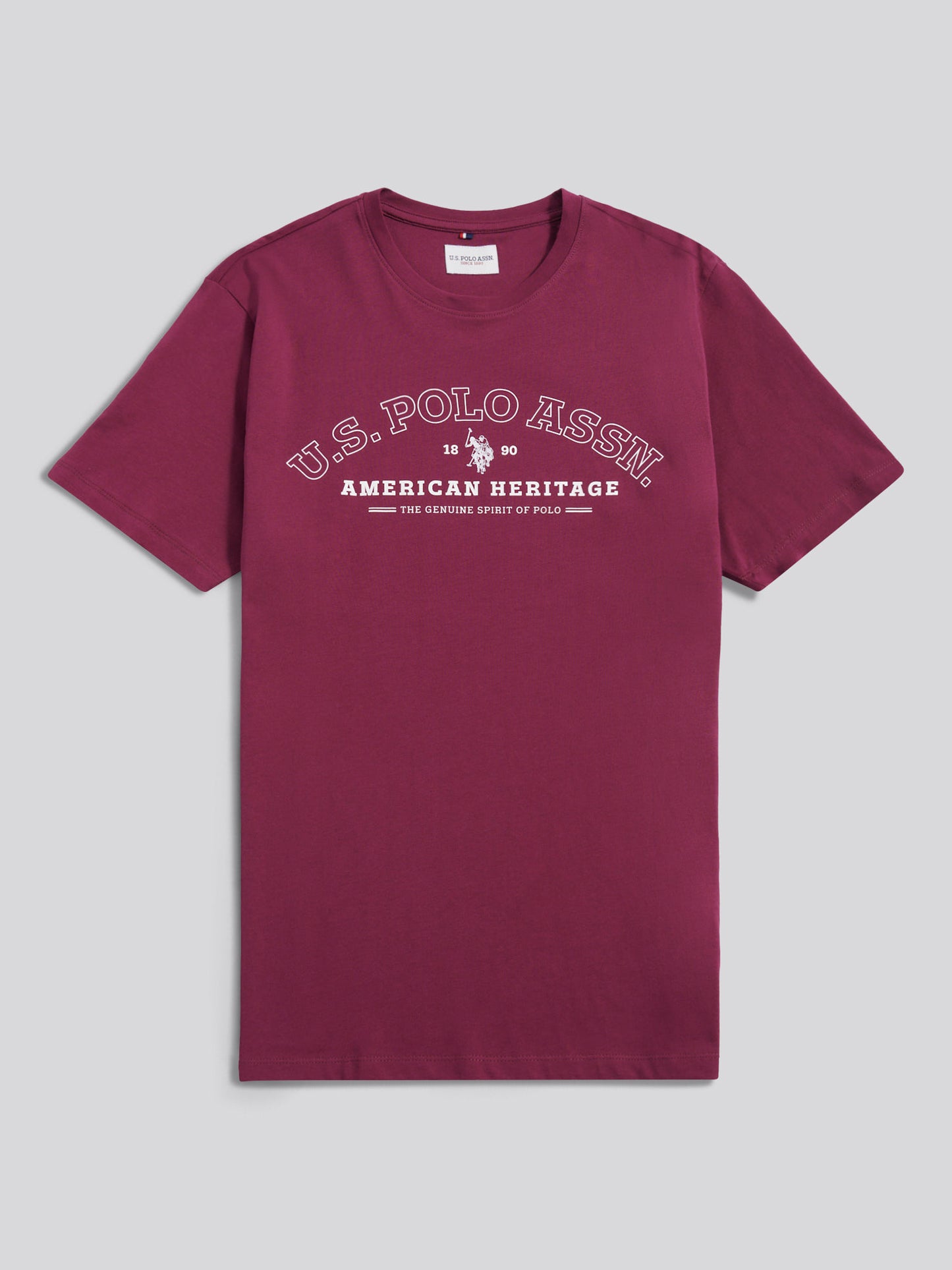 Mens Heritage Graphic T-Shirt in Grape Wine