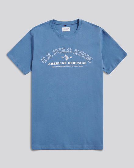 Mens Heritage Graphic T-Shirt in Blue Horizon