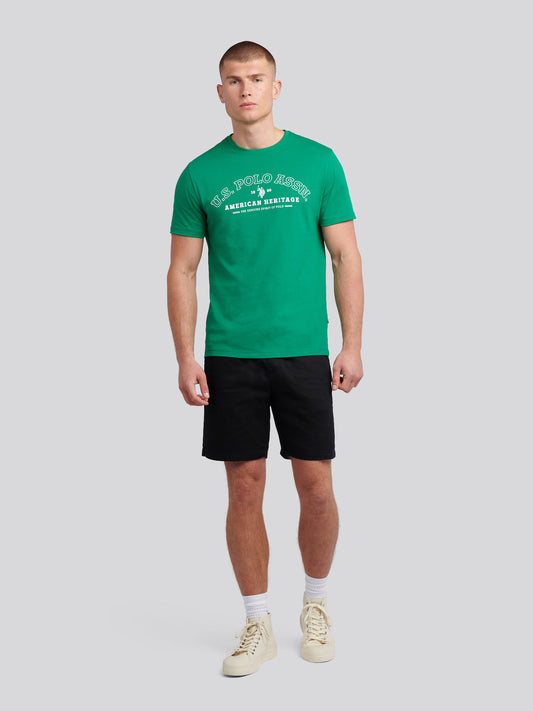 Mens Heritage Graphic T-Shirt in Lush Meadow