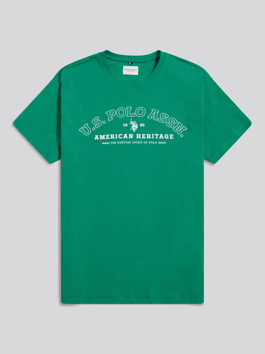 Mens Heritage Graphic T-Shirt in Lush Meadow