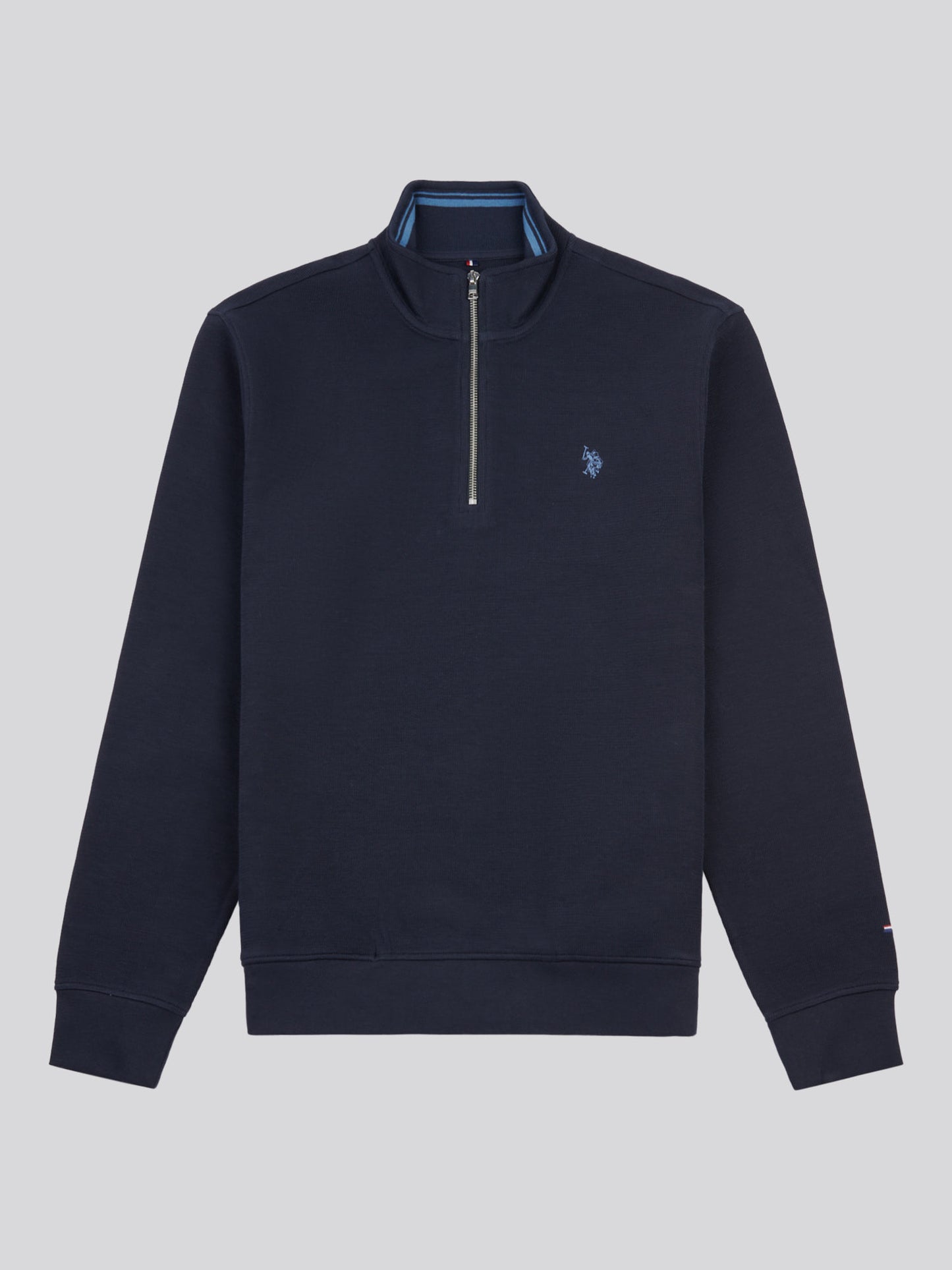 Mens French Rib 1/4 Funnel Dark Sapphire Navy / Moonlight Blue DHM