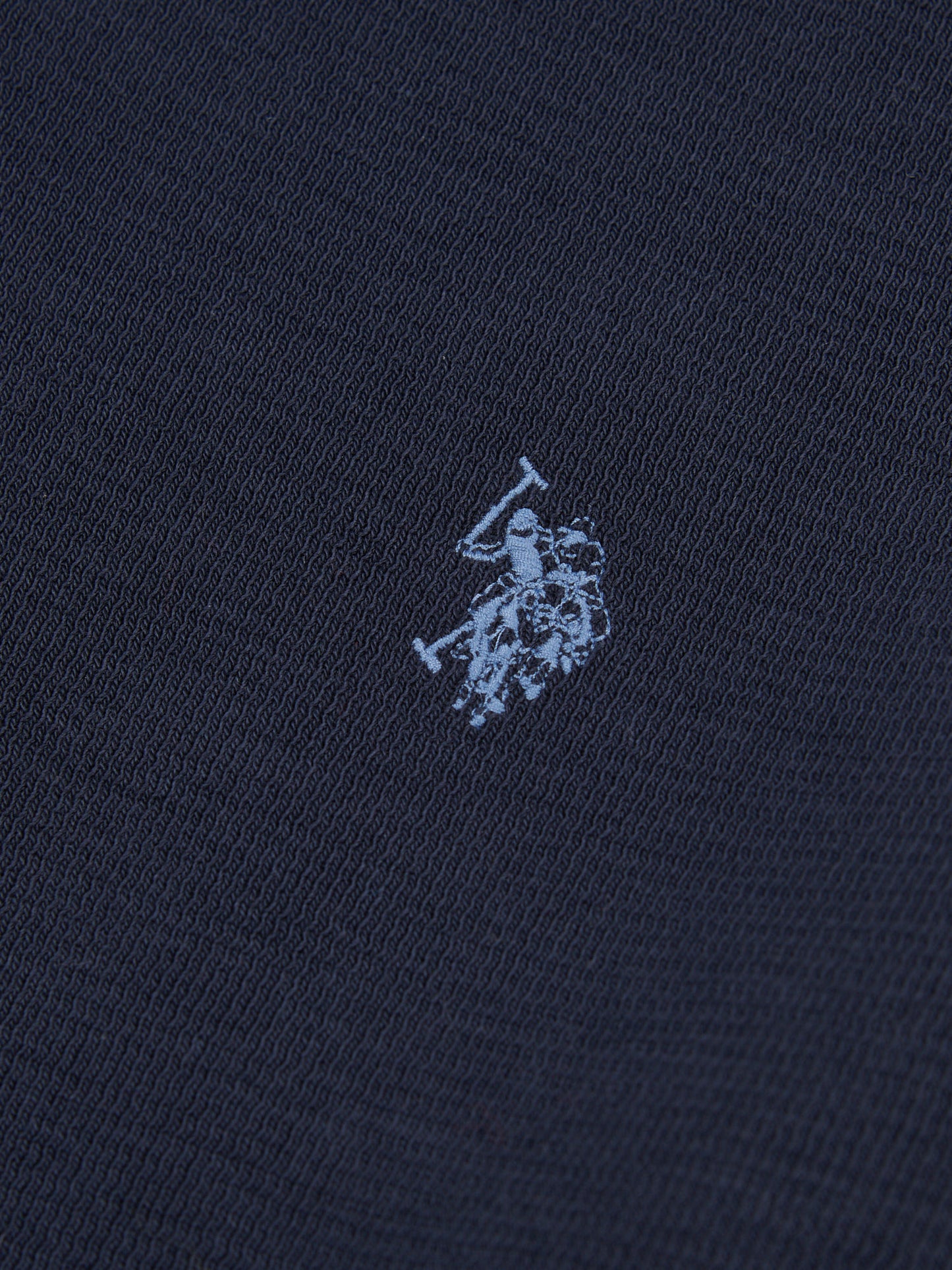 Mens French Rib 1/4 Funnel Dark Sapphire Navy / Moonlight Blue DHM